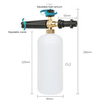 Pistola per spruzzatore d'acqua con generatore di schiuma di sapone per autolavaggio ad alta pressione per Karcher K2 / K3, capacità: 1 l