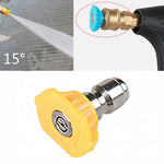 Accessori per rondelle per ugelli a getto per pistola per autolavaggio ad alta pressione, angolo dell'ugello: 15 gradi, Nozzle Angle: 15 Degree