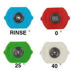 Accessori per rondelle per ugelli a getto per pistola per autolavaggio ad alta pressione, angolo dell'ugello: 15 gradi, Nozzle Angle: 15 Degree