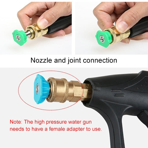 Accessori per rondelle per ugelli a getto per pistola per autolavaggio ad alta pressione, angolo dell'ugello: 15 gradi, Nozzle Angle: 15 Degree