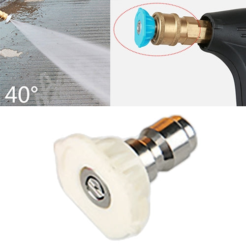 Accessori per rondelle per ugelli a getto per pistola per autolavaggio ad alta pressione, angolo dell'ugello: 40 gradi, Nozzle Angle: 40 Degree