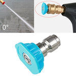 Accessori per rondelle per ugelli a getto per pistola per autolavaggio ad alta pressione, angolo dell'ugello: foro grande da 0 gradi, blu, Nozzle Angle: 0 Degree Big Hole, Blue