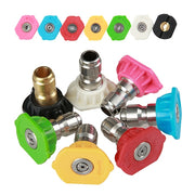Accessori per rondelle per ugelli a getto per pistola per autolavaggio ad alta pressione, angolo dell'ugello: foro grande da 0 gradi, blu, Nozzle Angle: 0 Degree Big Hole, Blue