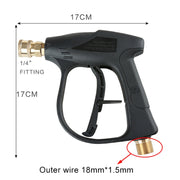 Pistola per spruzzatore d'acqua con generatore di schiuma di sapone per autolavaggio ad alta pressione, cavo esterno: 18 x 1,5, Outer Wire: 18 x 1.5