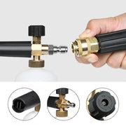 Pistola per spruzzatore d'acqua con generatore di schiuma di sapone per autolavaggio ad alta pressione, filo esterno: 22 x 1,5, foro interno: 14, Outer Wire: 22 x 1.5, Inner Hole: 14