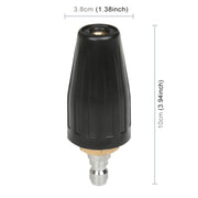 Punte degli ugelli per idropulitrice regolabili ad alta pressione Accessori per rondelle per ugelli a getto per camion, 040(4.0GPM) / 3600PSI, 040(4.0GPM) / 3600PSI