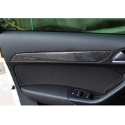 Adesivo decorativo per pannello porta auto in fibra di carbonio da 4 pezzi per Audi Q3, Door Panel