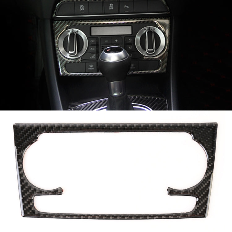 Adesivo decorativo per pannello interruttori aria condizionata per auto in fibra di carbonio per Audi Q3, Air Conditioning Switch Panel