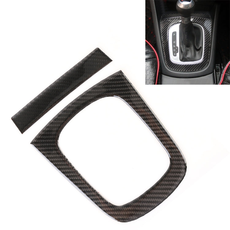 Adesivo decorativo per pannello ingranaggi auto in fibra di carbonio da 2 pezzi per Audi Q3, Gear Panel