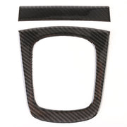 Adesivo decorativo per pannello ingranaggi auto in fibra di carbonio da 2 pezzi per Audi Q3, Gear Panel
