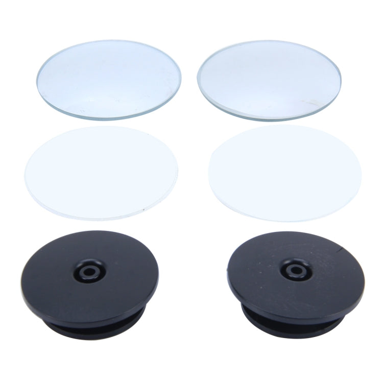 2 pezzi XIAOLIN XL-1008A Punto cieco per auto Vista posteriore Specchio grandangolare regolabile con angolo di 360 gradi, Diametro: 5 cm, XL-1008A