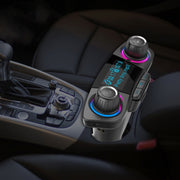 BT06 Dual USB Ricarica Smart Bluetooth 4.0 + EDR Trasmettitore FM Lettore musicale MP3 Kit per auto con schermo LED da 1,3 pollici, supporto chiamata Bluetooth, scheda TF e disco U, BT06