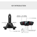 BT06 Dual USB Ricarica Smart Bluetooth 4.0 + EDR Trasmettitore FM Lettore musicale MP3 Kit per auto con schermo LED da 1,3 pollici, supporto chiamata Bluetooth, scheda TF e disco U, BT06