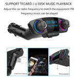 BT06 Dual USB Ricarica Smart Bluetooth 4.0 + EDR Trasmettitore FM Lettore musicale MP3 Kit per auto con schermo LED da 1,3 pollici, supporto chiamata Bluetooth, scheda TF e disco U, BT06