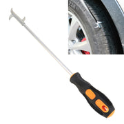 Gancio portatile per la pulizia dei pneumatici dell'auto, Black+Orange