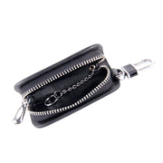 Borsa porta chiavi universale in pelle denim con cerniera appesa alla vita (non include la chiave)
