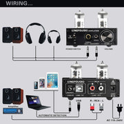 Amplificatore cuffie LINEPAUDIO A962 tubo 6J9 USB ASIO
