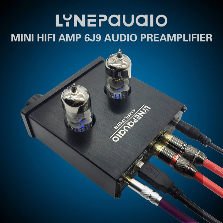 LINEPAUDIO A962 HiFi 6J9 Vacuum Tube Headphone Amplifier USB ASIO Sound Card, A962