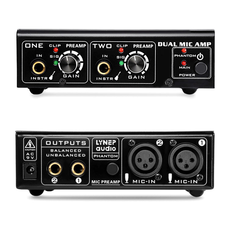 LINEPAUDIO A961 Amplificatore microfonico a 2 canali per chitarra elettrica Amplificatore per basso elettrico, A961