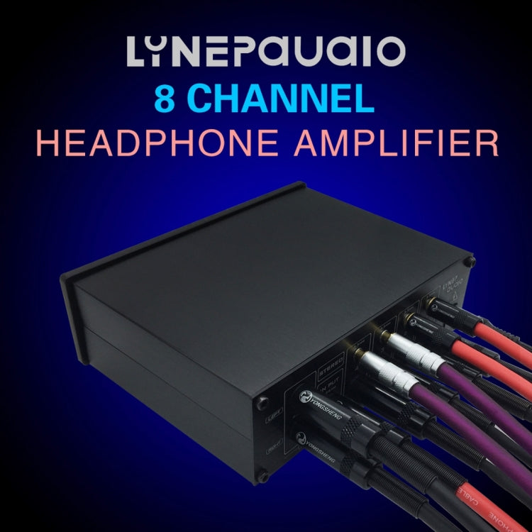 LINEPAUDIO A966 Pro Eight-Channel Headphone Amplifier Headphone Distributor Signal Amplifier, A966