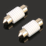 2 PZ 31mm DC12V 1.7W 6000K 135LM 2LED SMD-3030 Lampada da lettura per auto, con decodificatore, 31mm, with Decoder