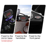 Voltmetro display digitale 2 in 1 multifunzione per moto + orologio elettronico, 6-30 V IP67