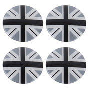 4 pezzi bandiera nazionale adesivo in metallo per auto coprimozzo ruota decorazione copertura centrale, England  Flag 1