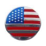 4 pezzi di adesivi per auto in metallo con bandiera USA, coprimozzo ruota, decorazione della copertura centrale, USA Flag
