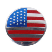 4 pezzi di adesivi per auto in metallo con bandiera USA, coprimozzo ruota, decorazione della copertura centrale, USA Flag