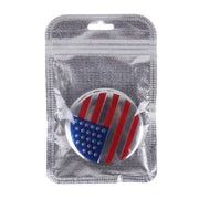 4 pezzi di adesivi per auto in metallo con bandiera USA, coprimozzo ruota, decorazione della copertura centrale, USA Flag