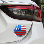 4 pezzi di adesivi per auto in metallo con bandiera USA, coprimozzo ruota, decorazione della copertura centrale, USA Flag