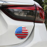 4 pezzi di adesivi per auto in metallo con bandiera USA, coprimozzo ruota, decorazione della copertura centrale, USA Flag