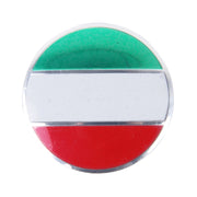 4 pezzi bandiera italiana adesivo per auto in metallo coprimozzo ruota decorazione copertura centrale, Italy Flag