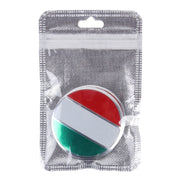 4 pezzi bandiera italiana adesivo per auto in metallo coprimozzo ruota decorazione copertura centrale, Italy Flag