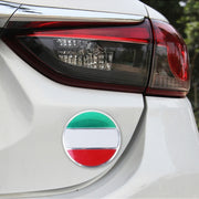 4 pezzi bandiera italiana adesivo per auto in metallo coprimozzo ruota decorazione copertura centrale, Italy Flag