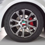 4 pezzi bandiera italiana adesivo per auto in metallo coprimozzo ruota decorazione copertura centrale, Italy Flag
