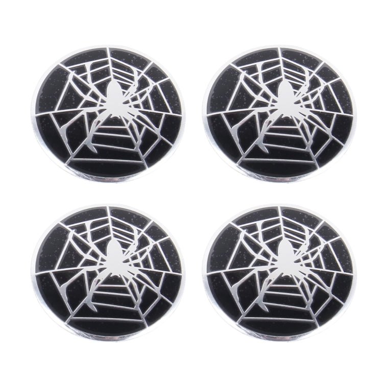 Decorazione della copertura centrale dei coprimozzi delle ruote degli adesivi per auto in metallo ragno da 4 pezzi, Spider