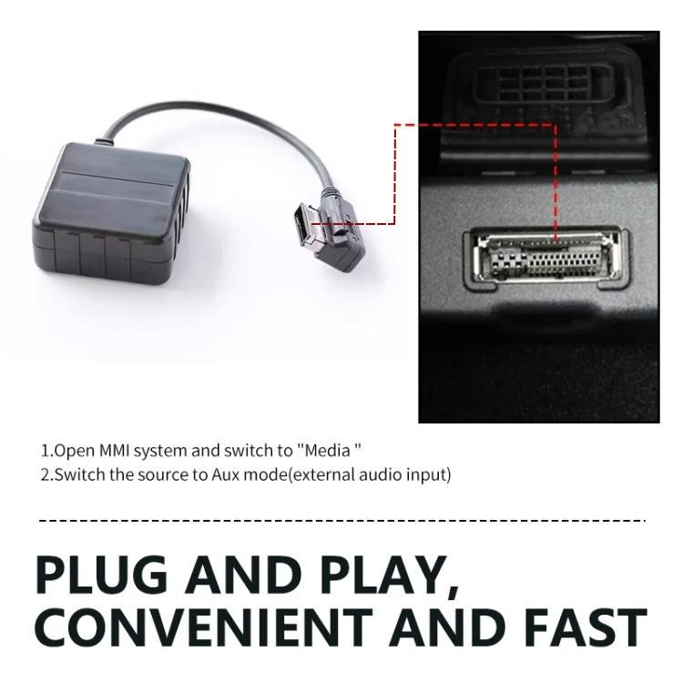 Cablaggio cavo audio AUX wireless MMI 3G+ Bluetooth per auto per Audi AMI / Volkswagen MDI, For Audi AMI / Volkswagen MDI