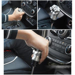 Pomello cambio auto in alluminio con coperture in gomma