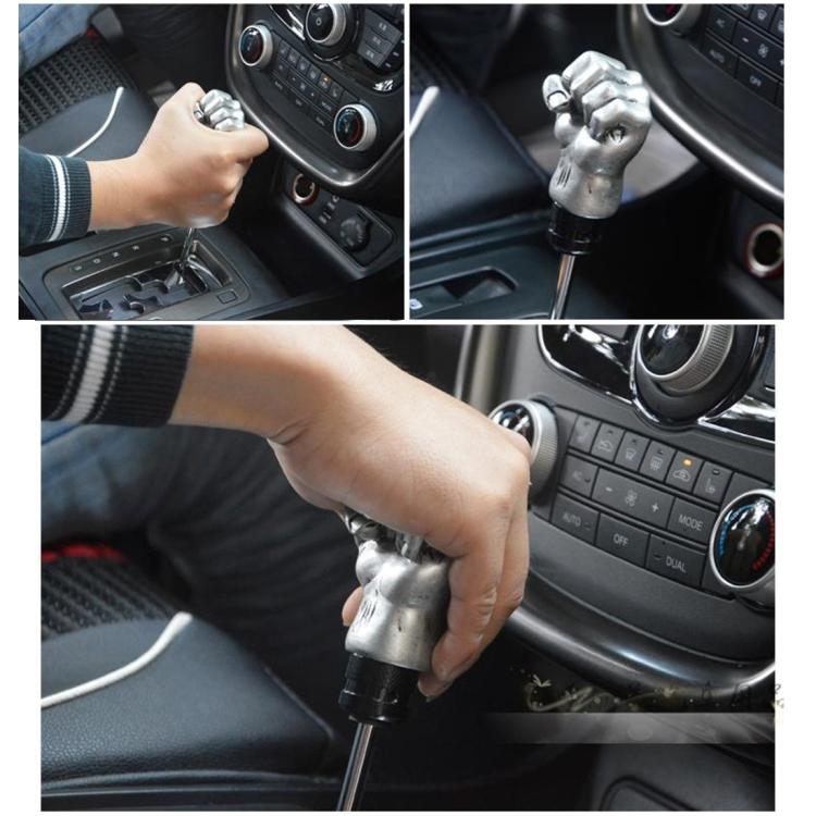 Pomello cambio auto in alluminio con coperture in gomma
