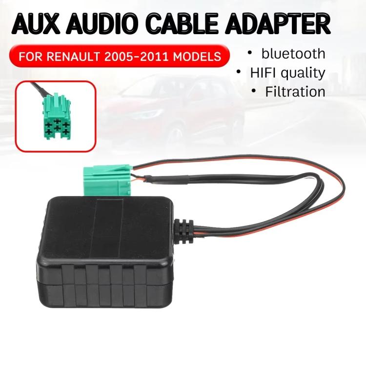 Cavo adattatore audio AUX per modulo Bluetooth wireless per auto per Renault, For Renault Model