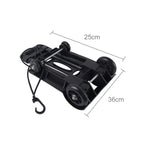 Carrello da viaggio per carrelli portabagagli pieghevoli portatili leggeri con corda