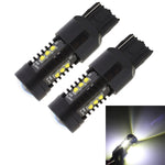 2 PZ MZ 10W 1080LM 5500K 7440 12 XB-D LED Luci di retromarcia per auto T20 Lampade di coda di backup Coda di parcheggio per auto DRL Luci di parcheggio per freni, DC 12-24V, 7440