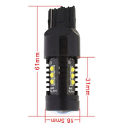 2 PZ MZ 10W 1080LM 5500K 7440 12 XB-D LED Luci di retromarcia per auto T20 Lampade di coda di backup Coda di parcheggio per auto DRL Luci di parcheggio per freni, DC 12-24V, 7440