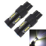 2 PZ MZ 10W 1080LM 5500K 7443 12 XB-D LED Luci di retromarcia per auto T20 Lampade di coda di backup Coda di parcheggio per auto DRL Luci di parcheggio per freni, DC 12-24V, 7443