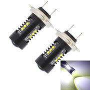 2 PZ MZ 10W 1080LM 5500K H7 12 XB-D LED Fendinebbia anteriori per auto Fendinebbia per auto Luci di marcia diurna automatiche, DC 12-24V, H7