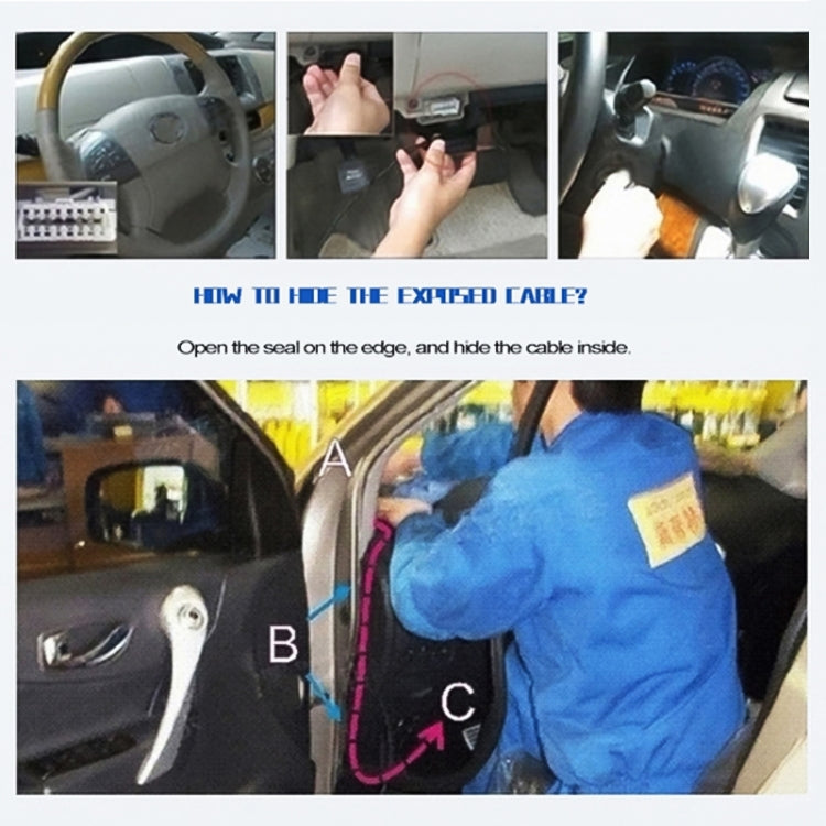 A200 OBD2 Sistema di sicurezza Head Up Display montato su veicolo da 3,5 pollici, supporta la velocità dell'auto/visualizzazione della velocità di rotazione del motore/temperatura dell'acqua/tensione, A200