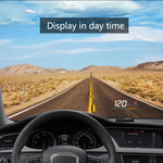 A200 OBD2 Sistema di sicurezza Head Up Display montato su veicolo da 3,5 pollici, supporta la velocità dell'auto/visualizzazione della velocità di rotazione del motore/temperatura dell'acqua/tensione, A200