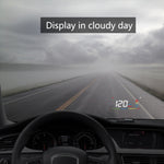 A200 OBD2 Sistema di sicurezza Head Up Display montato su veicolo da 3,5 pollici, supporta la velocità dell'auto/visualizzazione della velocità di rotazione del motore/temperatura dell'acqua/tensione, A200
