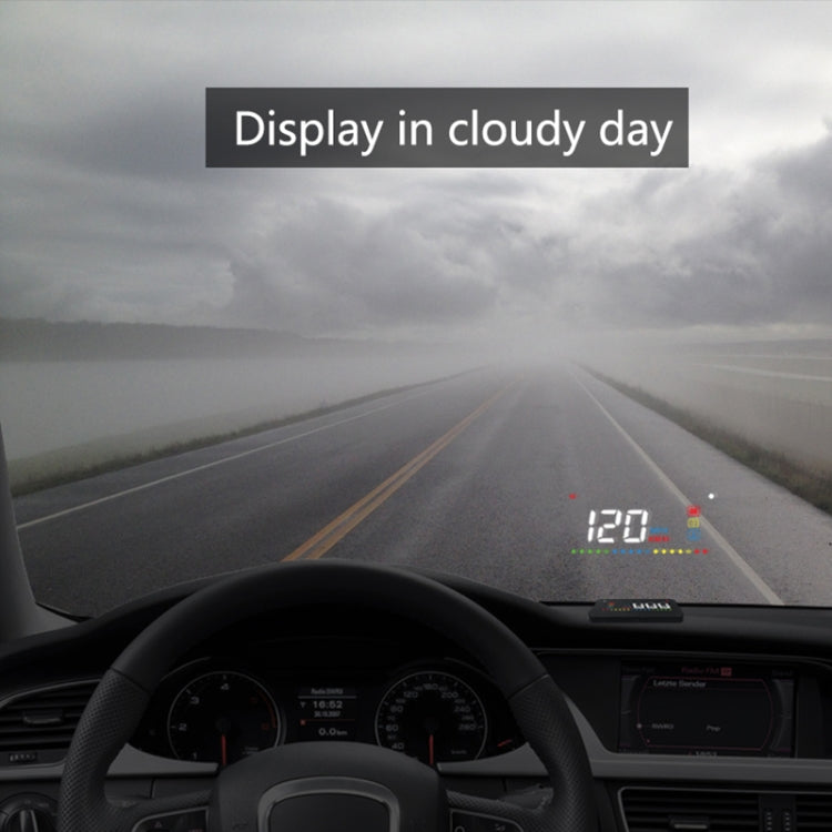 A200 OBD2 Sistema di sicurezza Head Up Display montato su veicolo da 3,5 pollici, supporta la velocità dell'auto/visualizzazione della velocità di rotazione del motore/temperatura dell'acqua/tensione, A200